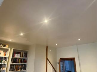 Indoor downlight installation fitted by JJB Electrical in Goffs Oak