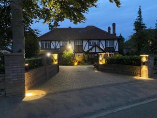 Outdoor lighting installed by JJB Electrical in Cheshunt
