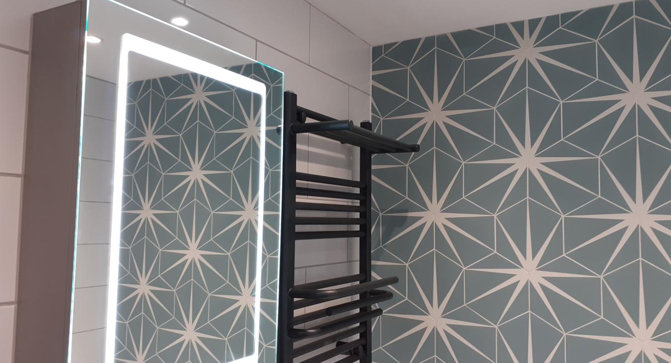 Bathroom lighting installation in Hertford